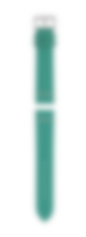 寶石綠色皮革錶帶